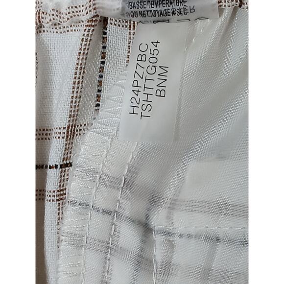 New Tommy Hilfiger Women’s Plaid Ankle Pants Size 12 Beige Check Stretch - Picture 14 of 14